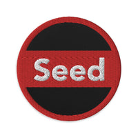 Seed-Embroidered patches-circular&rectangle