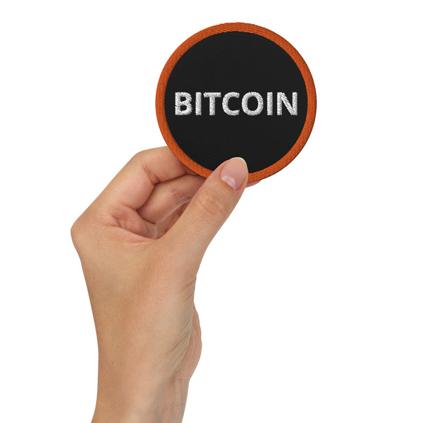 Bitcoin-Embroidered patches