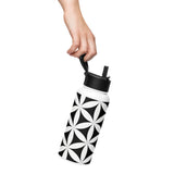 Seed Stainless steel water bottle with a straw lid