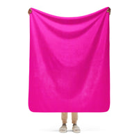 Neon Pink Sherpa blanket